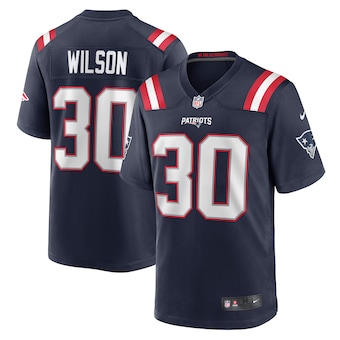 mens nike mack wilson navy new england patriots game jersey